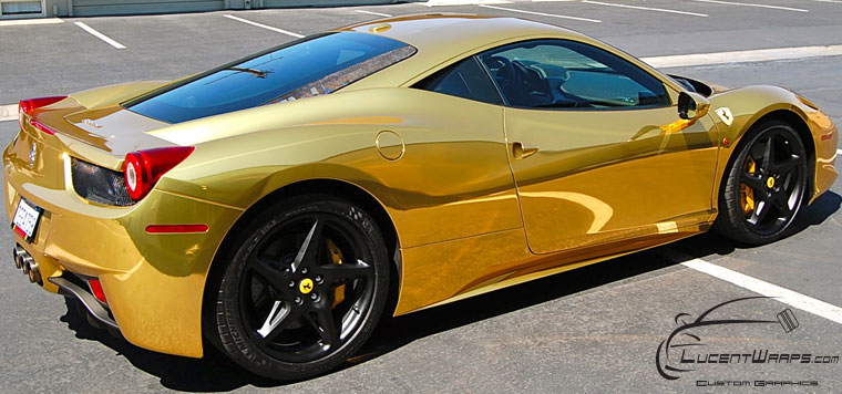 FerrariGoldChromeWrap2
